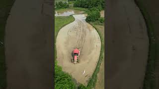 Rice field mechanical leveling process Good tools and machinery can increase work efficiency [upl. by Mitch573]