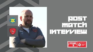 Stockton Town post match interview with the Reds manager Mark Fell [upl. by Burt94]