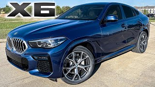 2022 BMW X6 xDrive40i in Phytonic Blue Walkaround Review  Exhaust Sound amp Acceleration [upl. by Zilla]