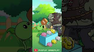 Plants vs Zombies play the game of placing brains in the correct position  Funny Animation 🤣🤣🤣 [upl. by Vevine41]