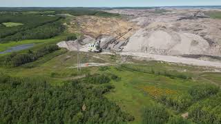 Alberta coal mine 2 abandoned draglines [upl. by Johnny944]