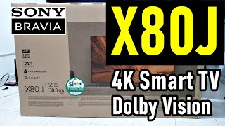 SONY X80J UNBOXING Y REVIEW COMPLETA  Smart TV 4K Dolby Vision [upl. by Igal]