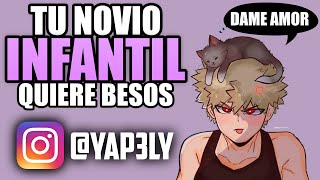 Tu novio INFANTIL quiere besos 💜  ASMR Bakugou  Roleplay [upl. by Adneral311]