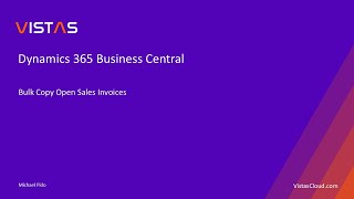 Dynamics 365 Business Central  Bulk Copy Open Sales Invoices  Business Central Extension [upl. by Savihc333]