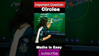 Circles Class 9  Important Question Circles NCERT Class 9 ytshorts shorts trend cbse circle [upl. by Aerehs]