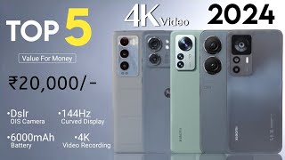 Top 5 Camera Phones Under 20000  January 2024   5G  100MP  OIS  4K  Best Phone Under 20000 [upl. by Sukin]