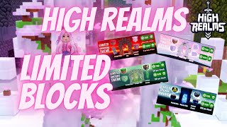 Roblox High Realms  Limited blocks [upl. by Rick251]