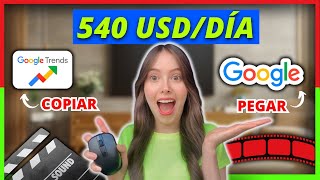 Gana USD 540día con Google 3 pasos Trabaja en línea desde casa  Nuevo método de copiar y pegar [upl. by Royd]