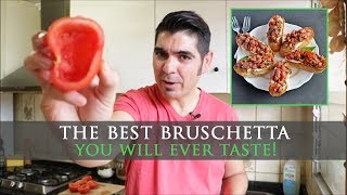 Easy Bruschetta Recipe with Fresh Mozzarella [upl. by Learsiy]