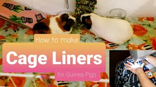 How to Make a Fleece Cage Liner for Guinea Pigs  DIY Tutorial  Guinea Pig Café [upl. by Eugenia]