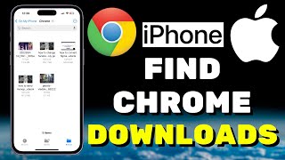 How To Find Chrome Downloads On iPhone [upl. by Launamme]