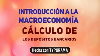 Cálculo de los depósitos bancarios [upl. by Mogerly927]