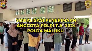 Sosialisasi Penerimaan Anggota Polri Ta 2024 [upl. by Ruel]