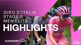 A Day To Forget For The Sprint Teams 😬  Giro DItalia Stage 5 Race Highlights  Eurosport Cycling [upl. by Giff]