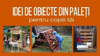 IDEI DE OBIECTE DIN PALEȚI DE LEMN  confectioneaza chiar tu pentru copiii tăi [upl. by Vasilek884]