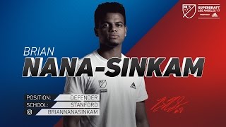 Highlights SuperDraft selection Brian NanaSinkam at MLS Combine [upl. by Gans828]