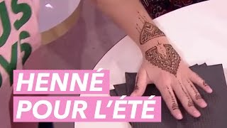 Tendance  tatouage au henné pour lété   Je taime etc [upl. by Vanden]