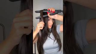 how to curl with straightener curlyhair easycurls hairstyling [upl. by Ensign]