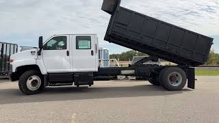 2006 GMC Topkick C7500 Crew Cab With 14 Steel Landscape Dump Body [upl. by Barncard]