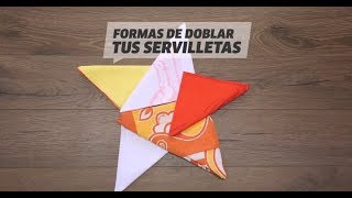 7 formas originales de doblar servilletas [upl. by Occor]