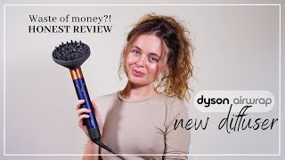 The new Dyson Airwrap DIFFUSER review amp tutorial  Game changer for curly hair [upl. by Eiboj]