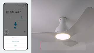 KDK Ceiling Fan App for KDK Airy E48GP E48HP  Function Introduction [upl. by Arayc335]