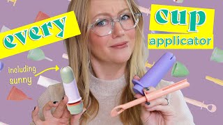 Menstrual Cup Applicators  Watch Me Compare Pixie Cup Applicator Sunny Cup Applicator CupUp [upl. by Renie]