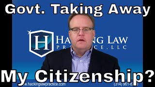 Can the government take away my citizenship [upl. by Lawlor]