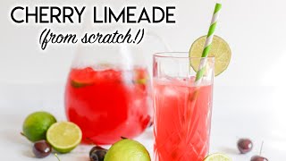 Homemade Cherry Limeade Recipe [upl. by Aracot]