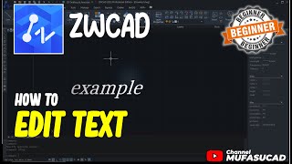 How To Edit Text In ZWCAD [upl. by Boehike]