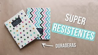 COMO FORRAR TUS LIBRETAS DE FORMA RESISTENTE  TUTORIAL  Anlyes [upl. by Aneehta]