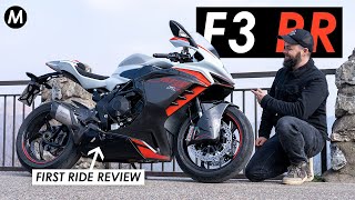 New 2022 MV Agusta F3 RR First Ride Road Review [upl. by Berti]