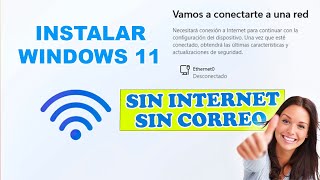 Instalar Windows 10 y 11 SIN CONEXIÓN a INTERNET  SALTAR conexión a Internet en Windows 10 y 11 [upl. by Akierdna998]