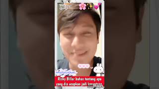 Rizky Billar bahas tentang apa yang dia ucapkan jadi kenyataan rizkybillar lestikejora leslar [upl. by Nide484]