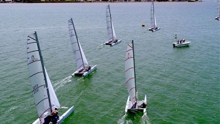 Cleveland Yacht Club  Race Day Multihulls Catamaran Races Multihull close racing [upl. by Audley]