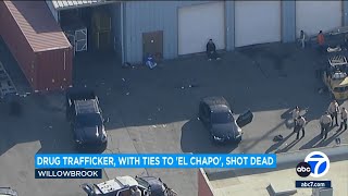 Drug trafficker with ties to son of El Chapo cartel is shot dead in LA [upl. by Ten]