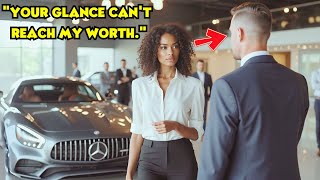 Black Woman Humiliated at Luxury Car Dealership – Her Response Left Everyone Speechless [upl. by Grimbly]