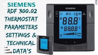 Siemens RDF 30002 Thermostat  siemens  thermostats  hvac controlsandsystems [upl. by Llydnek]