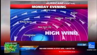 Hurricane Sandy Weather Channel Coverage Clip 13 [upl. by Wilser803]