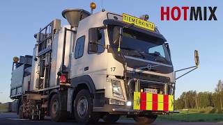 Hot Mix thermoplastic road marking truck [upl. by Suciram578]