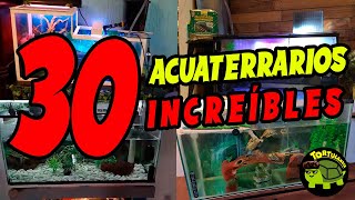 30 ACUATERRARIOS QUE TE ENCANTARÁN PARTE 2  HÁBITAT PARA TORTUGAS 🐢 [upl. by Nomrah]