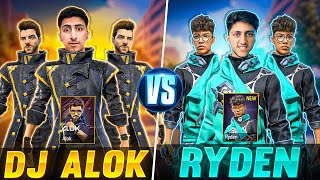 Dj Alok Vs Ryden In 4 Vs 4 Best Characters Vs  Free Fire India [upl. by Barbur]