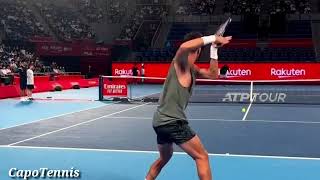 Kokkinakis And Kyrgios Unleashing Powerful Forehands in Tokyo🔥 [upl. by Ahsemrak]