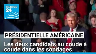 Présidentielle américaine  les deux candidats au coude à coude dans les sondages • FRANCE 24 [upl. by Dallas]