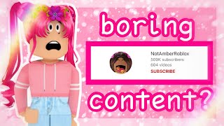 THIS YOUTUBER IS BORING NotAmberRoblox roblox drama [upl. by Nnylassej174]