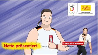 Christina Schwanitz und Netto präsentieren die Team D Produkte [upl. by Trudi]