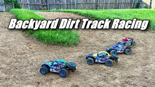 Backyard Dirt Track  WLTOYS 284161 128 RC 4x4 Racing [upl. by Annawahs]