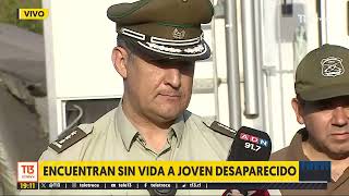 Carabineros entrega información de hallazgo sin vida de Martín Díaz de Valdés [upl. by Arakahs]