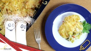 Kartoffelgratin mit Porree  vegetarisches und leckeres Reste  Rezept [upl. by Teagan348]