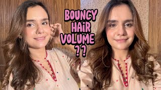 5 Minutes Bouncy Hair With Straightener 🤩 Signature hairstyle  Mumizen [upl. by Julia756]